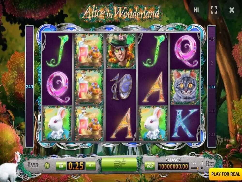 Alice in Wonderland game